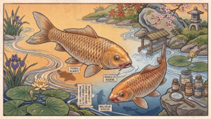 Reconnaître et soigner les maladies des carpes koï